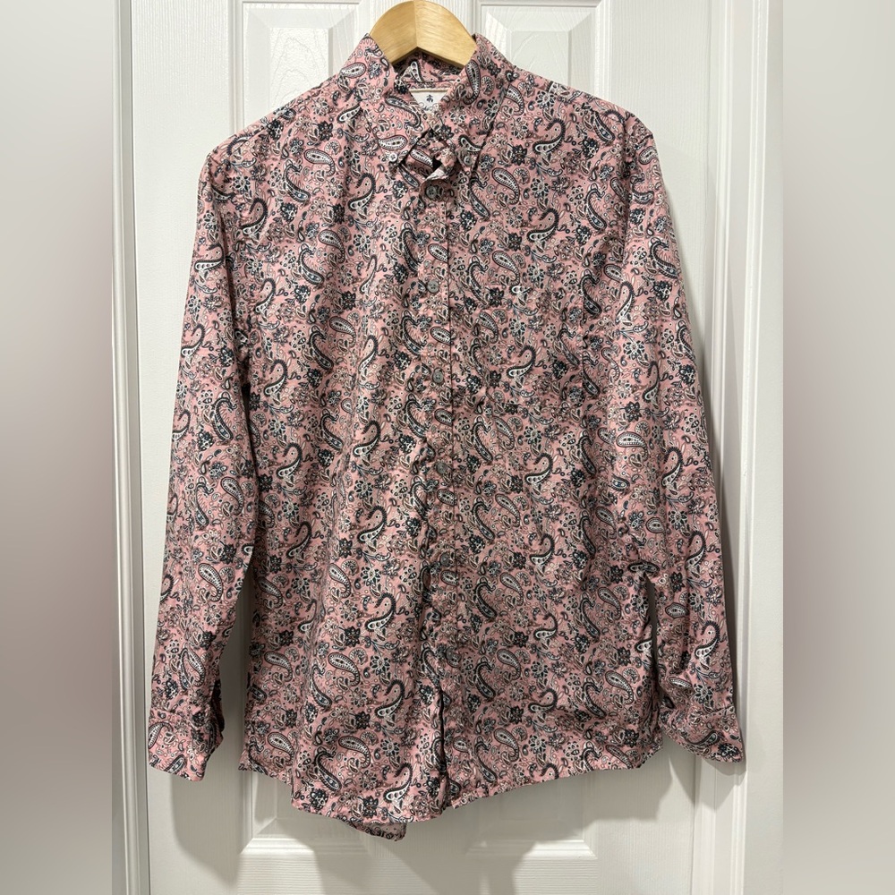 Brooks Brothers Pink Paisley Button Down Shirt Thomas Mason ** CLEAR OUT SALE